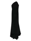 Moos Studio Triangle Of Love Maxi Dress In Black