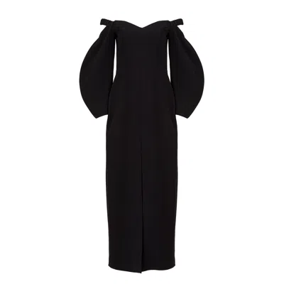 Moos Studio Women's Black Tulip Dress