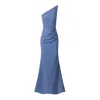Moos Studio Women's Blue Triangle Dress In Blue