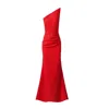 Moos Studio Women's Red Triangle Dress In Red