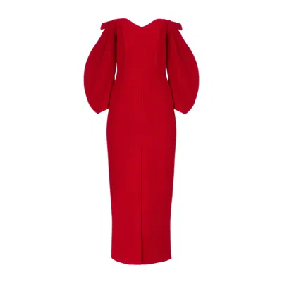 Moos Studio Women's Red Tulip Dress