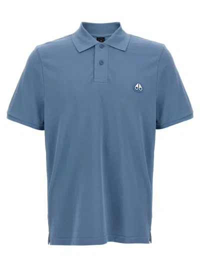 Moose Knuckles Men 'everett' Polo Shirt In Blue