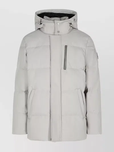Moose Knuckles '3q Cloud' Polyester Jacket In Grey