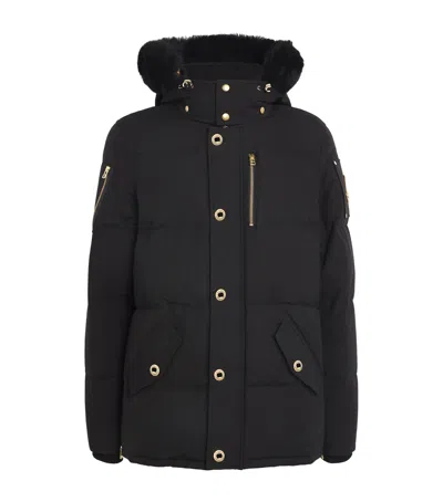 Moose Knuckles 3q Down Jacket In Black