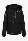 Moose Knuckles 3q Quilted Canvas Jacket In Black