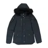 Moose Knuckles 3q Jacket Lds Granite W/blk Puffer Jacket In Grey