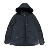 Moose Knuckles 3q Jkt Mens Granite W/blk Puffer Jacket In Blue