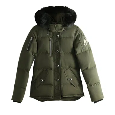 Pre-owned Moose Knuckles 3q Lds Jacket 'army' | Green | Women's Size S