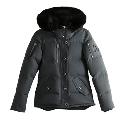 Pre-owned Moose Knuckles 3q Lds Jacket 'granite' | Tan | Women's Size Xs In Brown