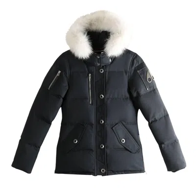 Pre-owned Moose Knuckles 3q Lds Jacket 'navy' | Blue | Women's Size S