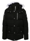 Moose Knuckles 3q Quilted Canvas Jacket In Black