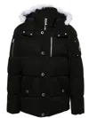 Moose Knuckles 3q Cotton Down Jacket In Black
