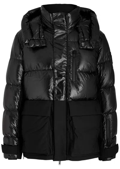 Moose Knuckles Adams Quilted Shell Jacket In Black