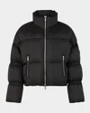 Moose Knuckles Agate Drawstring Puffer Jacket In Black