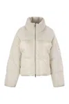 Moose Knuckles Women's Agate Puffer - Short Down Jacket In Beige