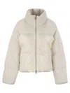 Moose Knuckles Women's Agate Puffer - Short Down Jacket In Milk