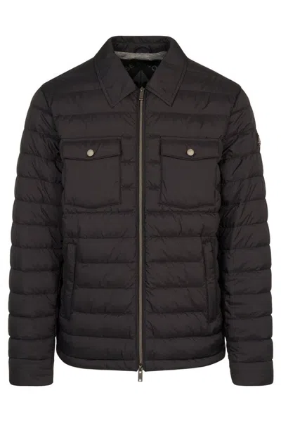 Moose Knuckles Air Down Ashton Overshirt In Black
