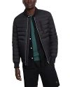 Moose Knuckles Slim Fit Air Bomber Jacket In Black