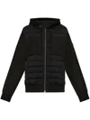 Moose Knuckles Long-sleeved Down Jacket In Black