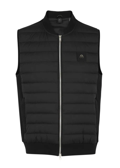 Moose Knuckles Air Down Explorer Shell And Cotton Gilet In Black