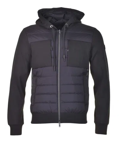 Moose Knuckles Air Down Garnier Hybrid Hoodie Black