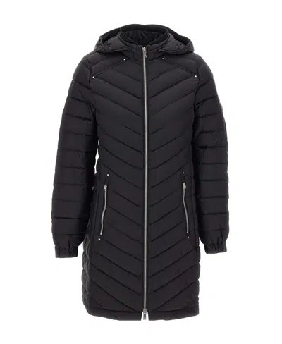 Moose Knuckles Air Down Parker Down Jacket In Black