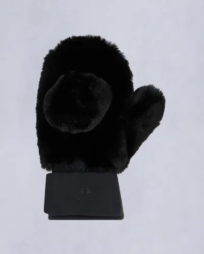 Moose Knuckles Akaa Bunny Mittens In Black