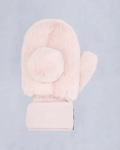 Moose Knuckles Akaa Bunny Mittens In Pink