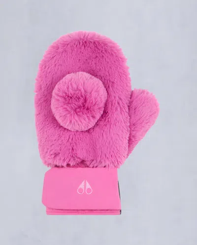 Moose Knuckles Akaa Bunny Mittens In Pink