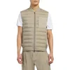 Moose Knuckles Anderson Air Down Hybrid Quilted Vest In Gray