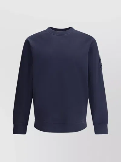 Moose Knuckles Arm Patch Detail Crew Neck Sweatshirt
