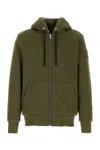 Moose Knuckles Classic Bunny Hybrid Sweatshirt In Moss