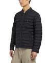 Moose Knuckles Long-sleeved Down Jacket In Black