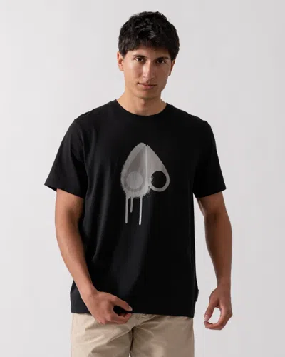MOOSE KNUCKLES AUGUSTINE MENS PRINTED LOGO T-SHIRT