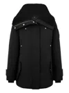 Moose Knuckles Aurora Faux-fur Collar Jacket In Black