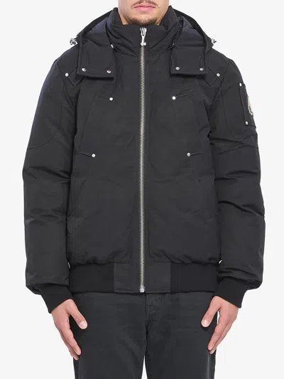 Moose Knuckles Ballistic Bomber Jacket In Black