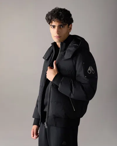 Moose Knuckles Banff Down Bomber In Black