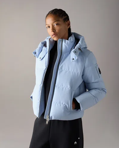 Moose Knuckles Banff Down Jacket In Blue