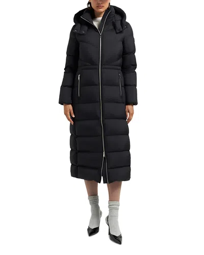 Moose Knuckles Belle Cote Puffer Coat In Black