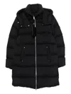 Moose Knuckles Belle Dune Long Puffer Coat In Black