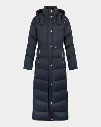 MOOSE KNUCKLES BELLE LONG DOWN PUFFER COAT WITH REMOVABLE HOOD