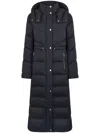 Moose Knuckles Belle Long Down Puffer Coat With Removable Hood In Black