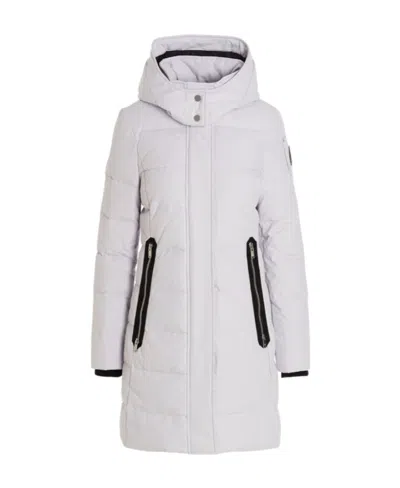 Moose Knuckles Berland Padded Parka Coat In White
