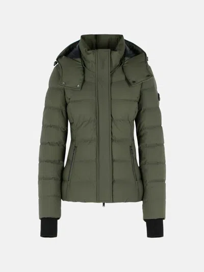 Moose Knuckles 'betta' Green Nylon Blend Jacket