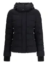Moose Knuckles Betta Shearling Trim 800 Fill Power Down Water Repellent Jacket In Black W Black S