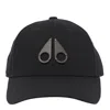 Moose Knuckles Logo Icon Cap Black Nickel In Black