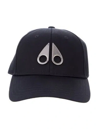 Pre-owned Moose Knuckles Black Adjustable Baseball Cap W/tags