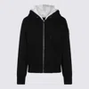 Moose Knuckles Black And White Cotton Casual Jacket In Black