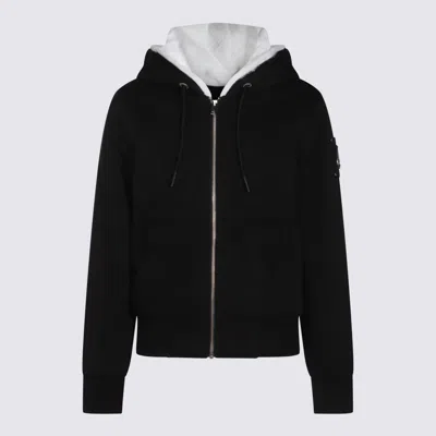 Moose Knuckles Black And White Cotton Casual Jacket