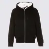 Moose Knuckles Black And White Cotton Casual Jacket In Brown